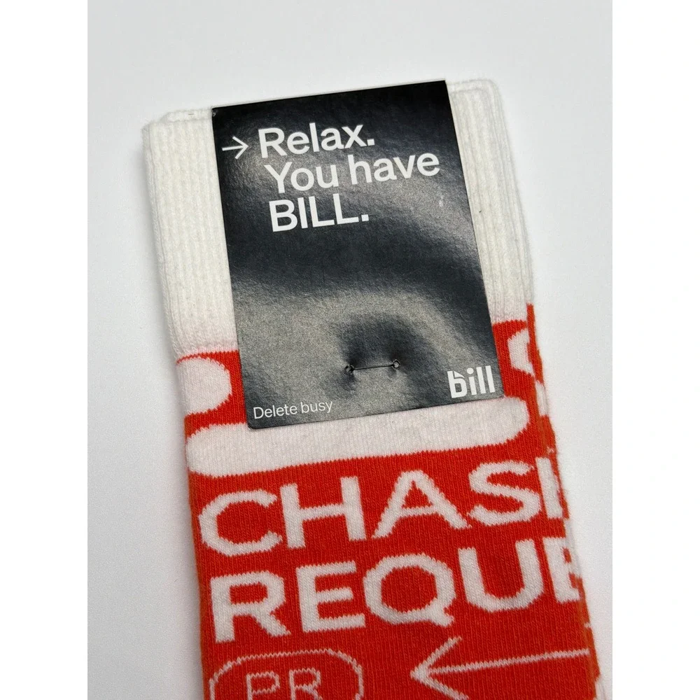Sock Club Bill The Graphic Sock Relax You Have Bill‎ Red White